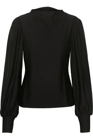 Gestuz Femme, Blouses et Chemises, Noir, Taille: 36 FR Puff Top Blouse Noire