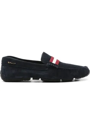 Bally Homme, Chaussures, Noir, Taille: 41 EU Mocassins en Daim Bleu Marine