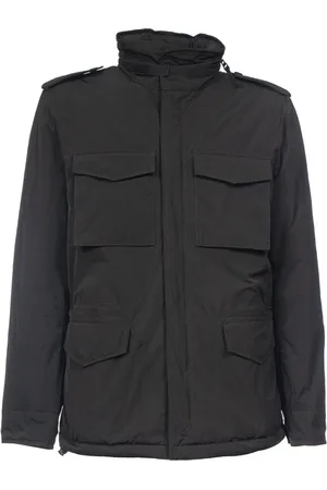 Aspesi Homme, Vestes, Noir, Taille: M Mini Veste Terrain avec Rembourrage Thermique