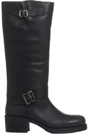 Ash Femme, Chaussures, Noir, Taille: 36 EU Bottes de motard à boucles