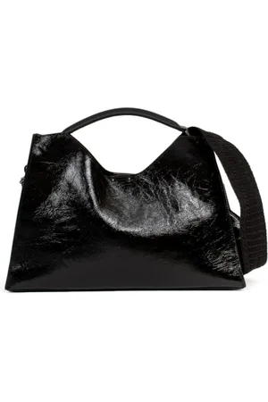 Gianni chiarini Femme, Sacs, Noir, Taille: ONE Size Sac Trapèze en Cuir Verni