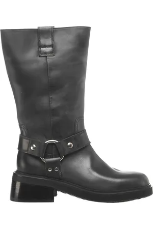 Billi Bi Femme, Chaussures, Noir, Taille: 37 EU Bottines Cowboy en Cuir Noir