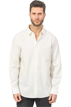 Armani Exchange Homme, Chemises, Blanc, Taille: L Chemise blanche à micro-motifs