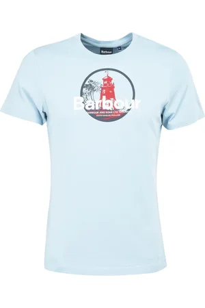 Barbour Homme, Tops, Bleu, Taille: L T-Shirt à Imprimé Graphique