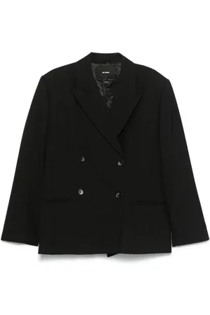 Axel Arigato Femme, Vestes, Noir, Taille: 42 FR Veste croisée à épaulettes