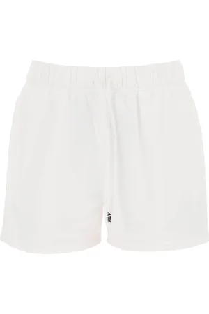 Autry Femme, Shorts, Blanc, Taille: 38 FR Short molleton brodé logo