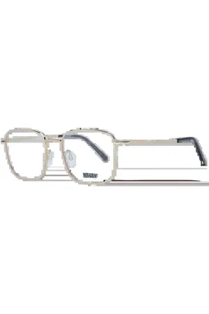 Bally Homme, Accessoires, Jaune, Taille: ONE Size Montures de lunettes optiques carrées en métal doré