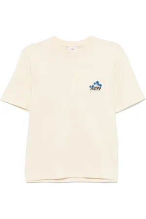 Autry Femme, Tops, , Taille: 38 FR T-shirt à col rond et imprimé floral