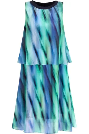 Armani Exchange Femme, Robes, Multicolore, Taille: 38 FR Robe Fantasia en Satin