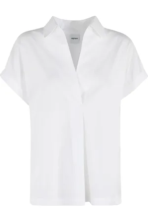 Aspesi Femme, Blouses et Chemises, Blanc, Taille: 36 FR Haut Élégant