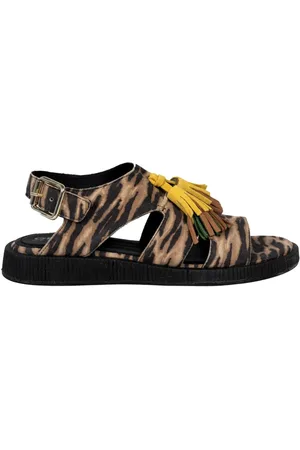 Geox Femme, Chaussures, Multicolore, Taille: 37 EU Sandales à Franges Bout Rond