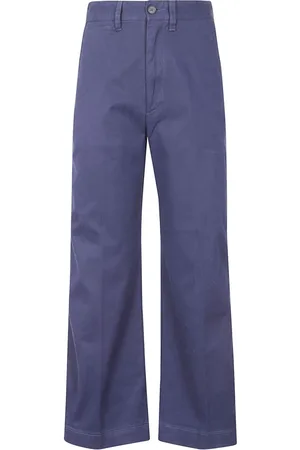 Ralph Lauren Femme, Pantalons, Bleu, Taille: 40 FR Pantalon Chino Court