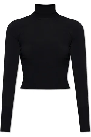 Alaïa Femme, Pulls, Noir, Taille: 36 FR Col Roulé Ajusté