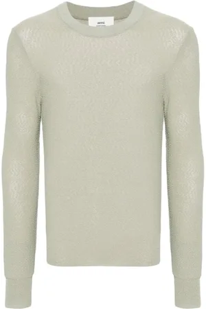Ami Homme, Pulls, Vert, Taille: L Pull à col rond