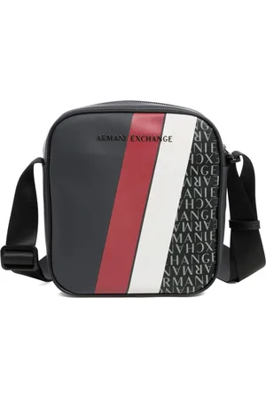 Armani Exchange Homme, Sacs, Gris, Taille: ONE Size Sac Bandoulière avec Bandoulière Réglable
