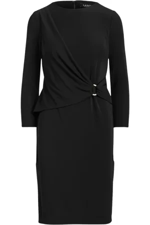 Ralph Lauren Femme, Robes, Noir, Taille: 38 FR Robe de jour à manches coudes