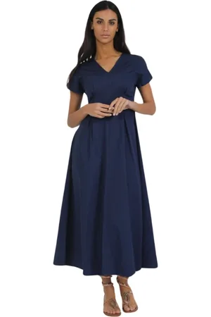 Aspesi Femme, Robes, Bleu, Taille: 40 FR Maxi Robe