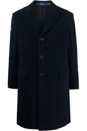 Ralph Lauren Homme, Manteaux, Bleu, Taille: XL Manteau croisé