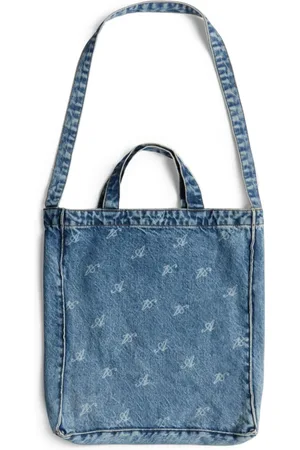 Axel Arigato Femme, Sacs, Bleu, Taille: ONE Size Dune Script A Denim Bag
