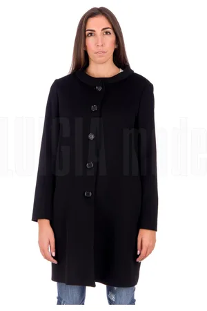 Aspesi Femme, Manteaux, Noir, Taille: 42 FR Manteau Croisé