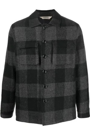 Aspesi Homme, Chemises, Gris, Taille: M Chemise Casual à Poches à Rabat