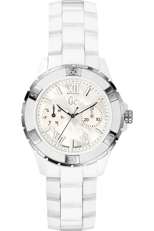 Guess Femme, Accessoires, Blanc, Taille: ONE Size Montre Analogique Quartz