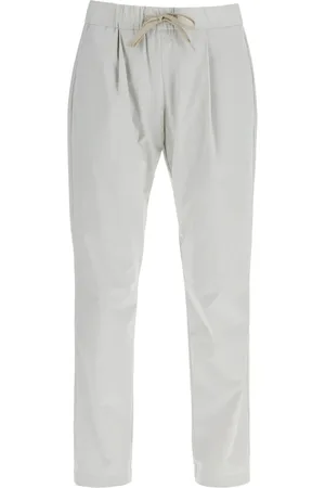 HERNO Homme, Pantalons, Gris, Taille: L Pantalon cheville taille haute coupe slim