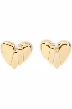 Amina Muaddi Femme, Accessoires, Jaune, Taille: ONE Size Boucles d`oreilles Heartbreaker