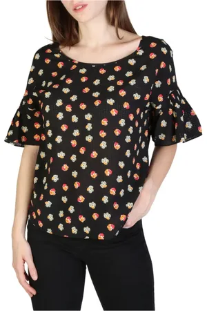 Armani Exchange Femme, Tops, Noir, Taille: 36 FR T-shirt à manches courtes