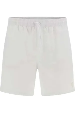 Guess Homme, Maillots de bain, Blanc, Taille: 2XL Short de Bain Basique