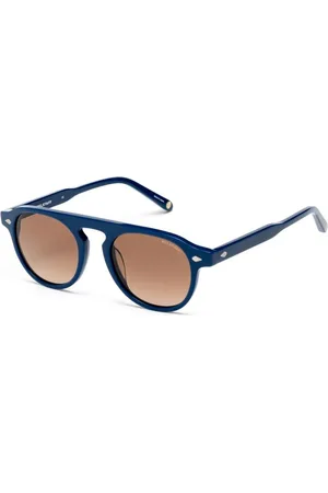 Belstaff Unisex, Accessoires, Bleu, Taille: ONE Size Lunettes de soleil bleues faites à la main