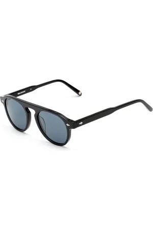 Belstaff Unisex, Accessoires, Noir, Taille: ONE Size Lunettes de soleil artisanales en acétate avec protection UV