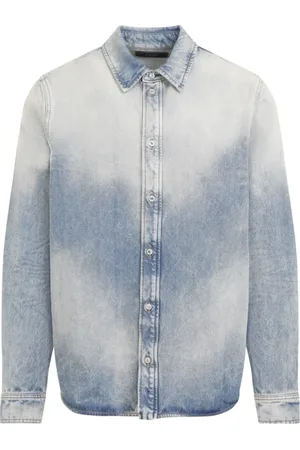 AMIRI Homme, Chemises, Bleu, Taille: M Chemise en Coton Bleu - Elégance Sublimée