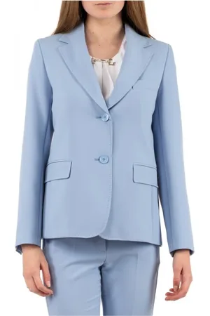 Max Mara Femme, Vestes, Bleu, Taille: 42 FR Veste