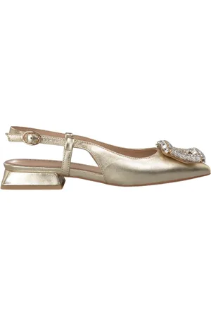 Alma en Pena Femme, Chaussures, Jaune, Taille: 42 EU Chaussure brogue plate