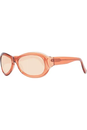 Bally Unisex, Accessoires, Brun, Taille: ONE Size Lunettes de soleil ovales à verres miroir