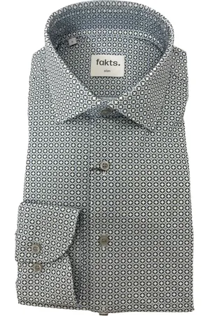 fakts Homme, Chemises, Multicolore, Taille: XL Chemise Slim Fit Loisirs Bleue