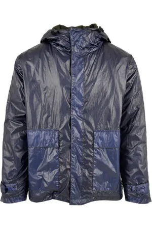 Aspesi Homme, Vestes, Bleu, Taille: M Veste à Fermeture Éclair Avant avec Multiples Poches