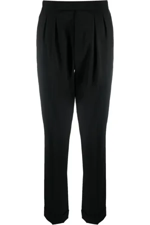 Ralph Lauren Femme, Pantalons, Noir, Taille: 40 FR Pantalon plissé Seina