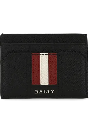 Bally Homme, Accessoires, Noir, Taille: ONE Size Porte-cartes Rayé Thar
