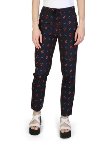 Armani Exchange Femme, Pantalons, Bleu, Taille: 38 FR Pantalon Slim Fit Uni