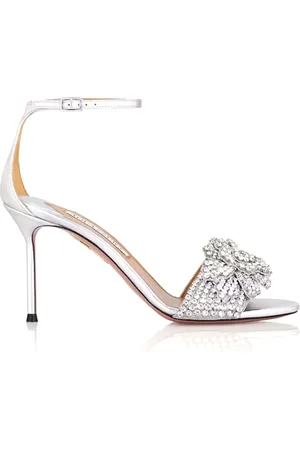 Aquazzura Femme, Chaussures, Gris, Taille: 40 EU Sandales Pyramid