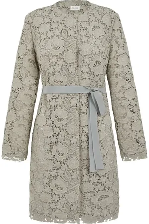 P.A.R.O.S.H. Femme, Robes, , Taille: 38 FR Veste Longue en Dentelle avec Ceinture