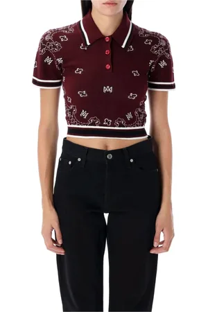 AMIRI Femme, Tops, Rouge, Taille: 40 FR Polo Bandana