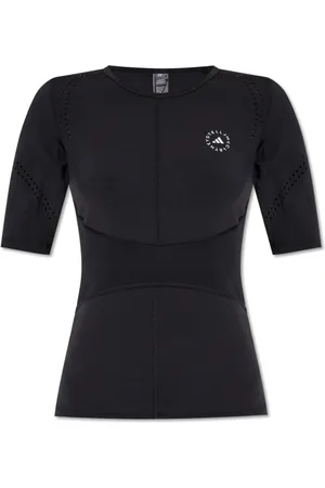 adidas Femme, Tops, Noir, Taille: 36 FR T-shirt col rond