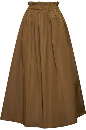 HERNO Femme, Jupes, Brun, Taille: 40 FR Jupe Maxi Évasée Trapèze