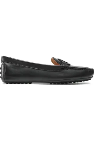 Ralph Lauren Femme, Chaussures, Noir, Taille: 38 EU Mocassins en cuir noir