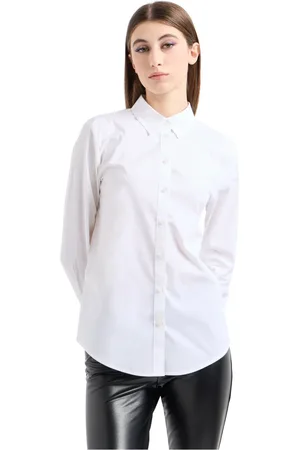 Armani Exchange Femme, Blouses et Chemises, Blanc, Taille: 42 FR Chemise Sport
