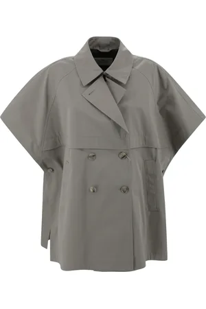 HERNO Femme, Manteaux, Gris, Taille: 38 FR Manteau Imperméable