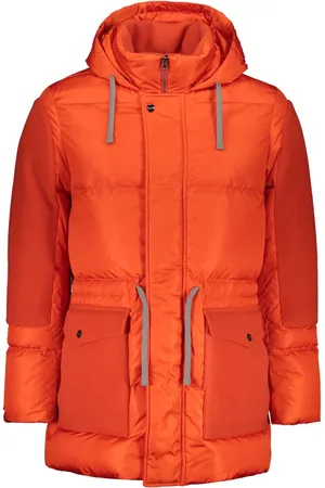 HERNO Homme, Vestes, Rouge, Taille: XL Doudoune à Capuche avec Garniture en Laine
